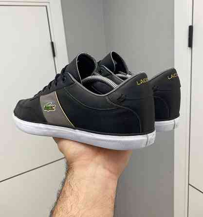 кеды кожаные Lacoste (Оригинал) 44р 45.5р  28.5см черные кроссовки Запорожье