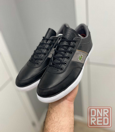 кеды кожаные Lacoste (Оригинал) 44р 45.5р  28.5см черные кроссовки Запорожье - изображение 3