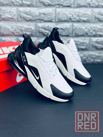 Кроссовки Nike Air Max 270 мужские black\white натуральная кожа! Найк Запорожье - изображение 6