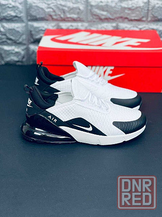 Кроссовки Nike Air Max 270 мужские black\white натуральная кожа! Найк Запорожье - изображение 1