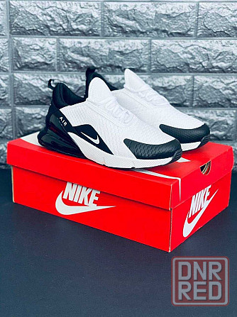 Кроссовки Nike Air Max 270 мужские black\white натуральная кожа! Найк Запорожье - изображение 2