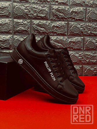 Кроссовки Philipp Plein мужские Натуральная кожа! Черные повседневные Запорожье - изображение 1