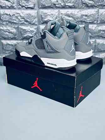 Кроссовки Jordan 4 Retro мужские Gray натуральная кожа! Джордан весна Запорожье