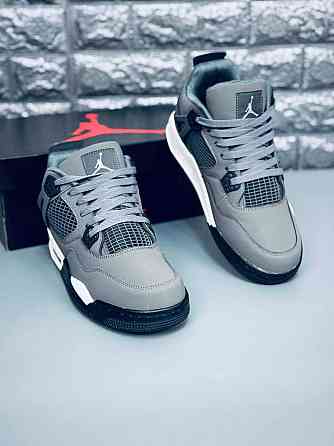 Кроссовки Jordan 4 Retro мужские Gray натуральная кожа! Джордан весна Запорожье