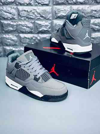 Кроссовки Jordan 4 Retro мужские Gray натуральная кожа! Джордан весна Запорожье