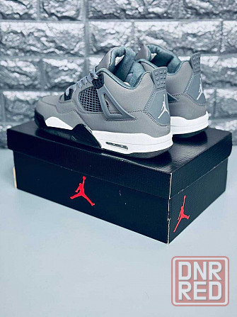 Кроссовки Jordan 4 Retro мужские Gray натуральная кожа! Джордан весна Запорожье - изображение 4