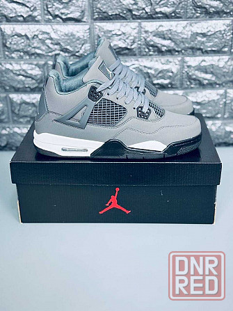 Кроссовки Jordan 4 Retro мужские Gray натуральная кожа! Джордан весна Запорожье - изображение 7