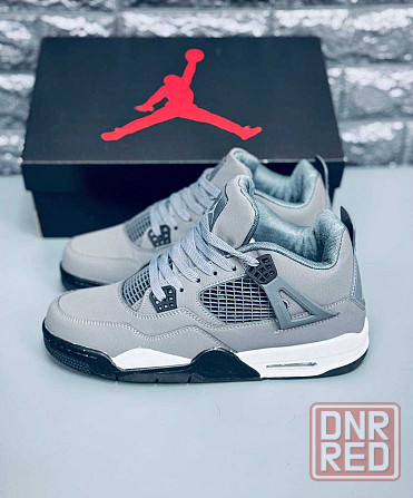 Кроссовки Jordan 4 Retro мужские Gray натуральная кожа! Джордан весна Запорожье - изображение 8
