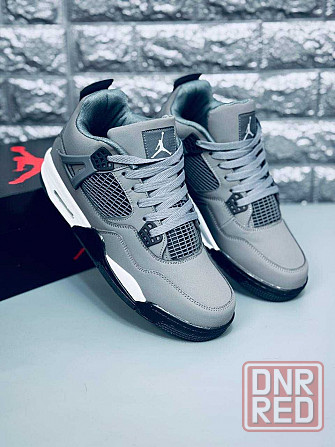 Кроссовки Jordan 4 Retro мужские Gray натуральная кожа! Джордан весна Запорожье - изображение 2