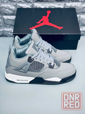 Кроссовки Jordan 4 Retro мужские Gray натуральная кожа! Джордан весна Запорожье - изображение 1