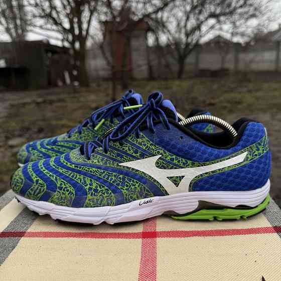 Кроссовки для бега Mizuno Blue/White/Green, 42-42,5 размер, Оригинал Запорожье