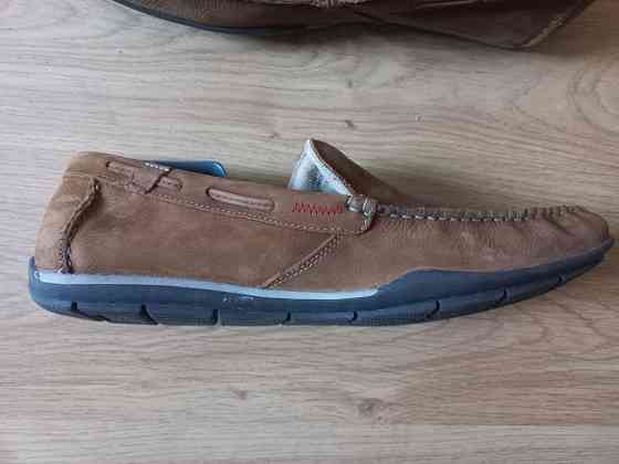 Мужские новые кожаные мокасины Clarks 47 p. Запорожье
