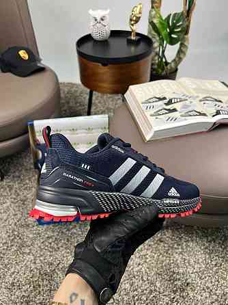 Мужские кроссовки адидас марафон Adidas Marathon Pro+ Navy Red [41-46] Запорожье