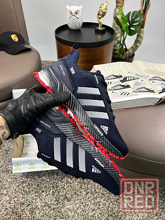 Мужские кроссовки адидас марафон Adidas Marathon Pro+ Navy Red [41-46] Запорожье - изображение 7