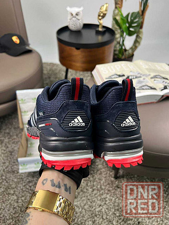Мужские кроссовки адидас марафон Adidas Marathon Pro+ Navy Red [41-46] Запорожье - изображение 8