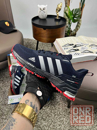 Мужские кроссовки адидас марафон Adidas Marathon Pro+ Navy Red [41-46] Запорожье - изображение 1