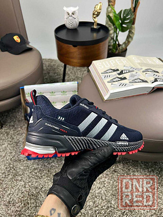 Мужские кроссовки адидас марафон Adidas Marathon Pro+ Navy Red [41-46] Запорожье - изображение 2