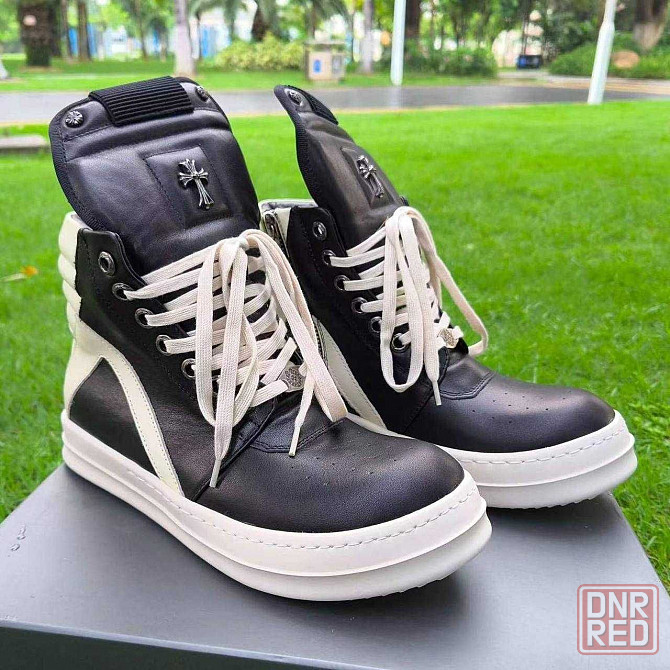 (БЕЗ ПЕРЕДОПЛАТИ)Rick Owens x Chrome Hearts рік овенс конверс чорні Запорожье - изображение 1
