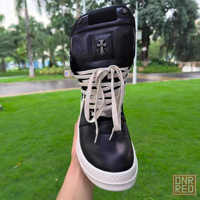 (БЕЗ ПЕРЕДОПЛАТИ)Rick Owens x Chrome Hearts рік овенс конверс чорні Запорожье - изображение 6
