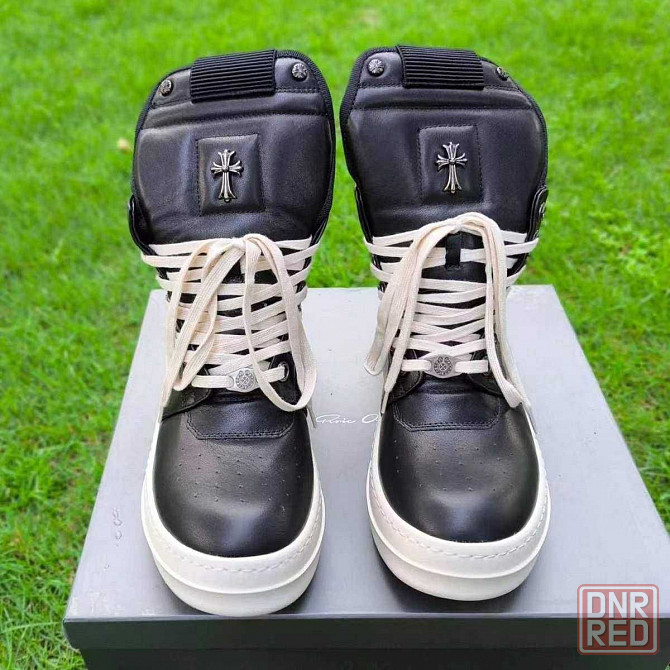 (БЕЗ ПЕРЕДОПЛАТИ)Rick Owens x Chrome Hearts рік овенс конверс чорні Запорожье - изображение 2