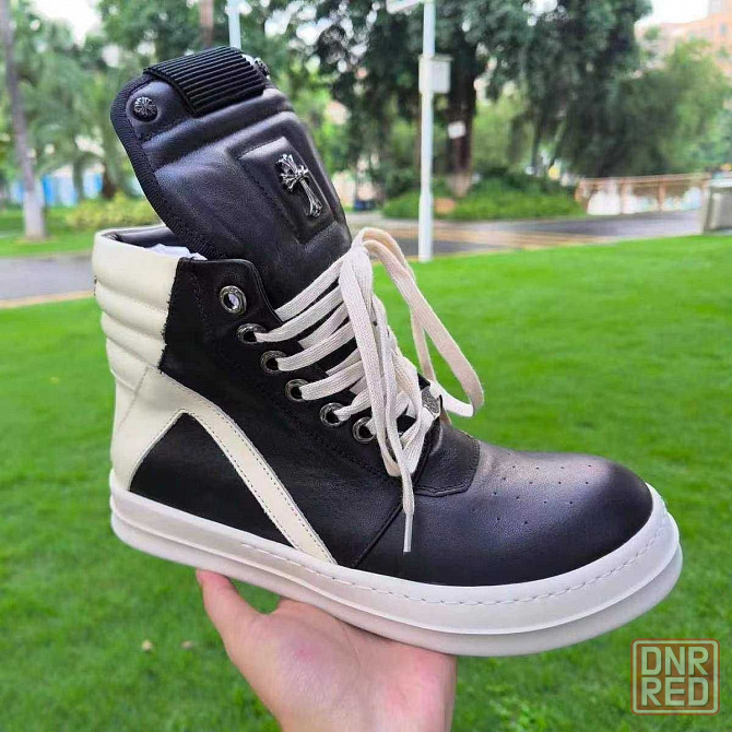 (БЕЗ ПЕРЕДОПЛАТИ)Rick Owens x Chrome Hearts рік овенс конверс чорні Запорожье - изображение 5