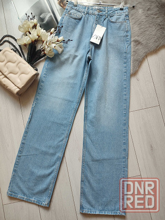 Прямые джинсы с высокой посадкой Zara, 36, 40, 44р, оригинал Запорожье - изображение 2