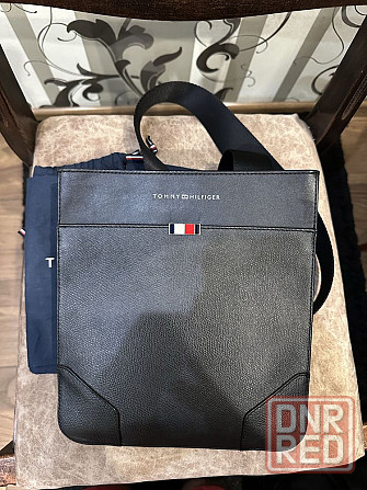 Мужская сумка через плече Tommy Hilfiger кожа черная оригинал Запорожье - изображение 2