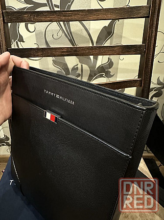 Мужская сумка через плече Tommy Hilfiger кожа черная оригинал Запорожье - изображение 3