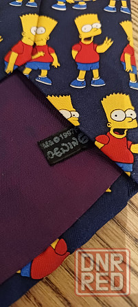 Винтажный галстук Bart Simpson, оригинал. Запорожье - изображение 7
