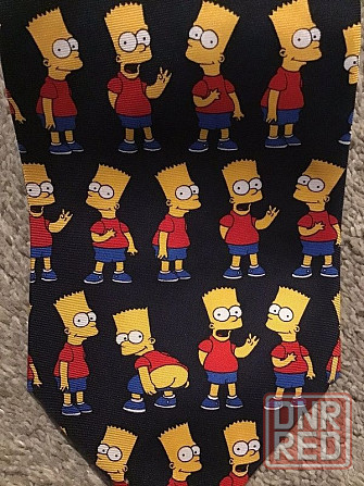 Винтажный галстук Bart Simpson, оригинал. Запорожье - изображение 4