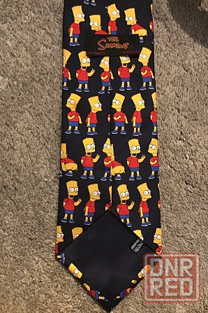 Винтажный галстук Bart Simpson, оригинал. Запорожье - изображение 3
