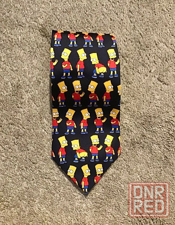 Винтажный галстук Bart Simpson, оригинал. Запорожье - изображение 5