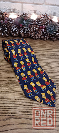 Винтажный галстук Bart Simpson, оригинал. Запорожье - изображение 1