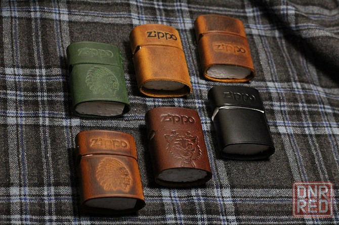 кожаный чехол для зажигалка  zippo обшивка Запорожье - изображение 2