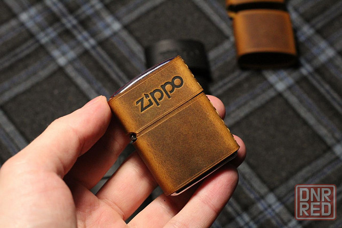 кожаный чехол для зажигалка  zippo обшивка Запорожье - изображение 1