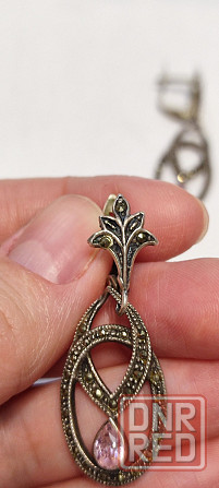 Винтажные серьги серебро 925 пробы Запорожье - изображение 4