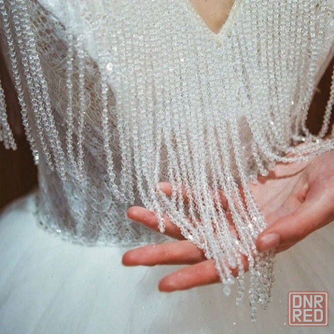 Сяюча весільна сукня. Великолепное блестящее мерцающее свадебное плать Запорожье - изображение 4