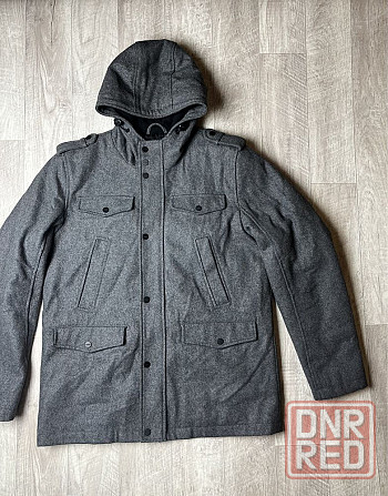 Пальто Guess размер L оригинал merino wool мужская шерстяная куртка Запорожье - изображение 5