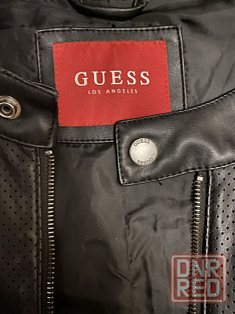 Мужская черная перфорированная куртка Guess Запорожье - изображение 3