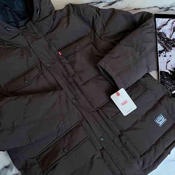 XXL 2XL 44 52 Levis парка пуховик куртка коричневая 2хл ххл мужская Запорожье