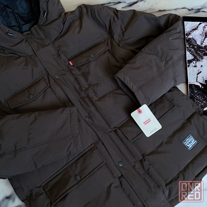 XXL 2XL 44 52 Levis парка пуховик куртка коричневая 2хл ххл мужская Запорожье - изображение 2