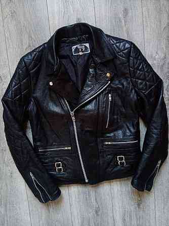 Vintage Leather Punk рр S M Jacket кожа косуха куртка винтаж байкер Запорожье