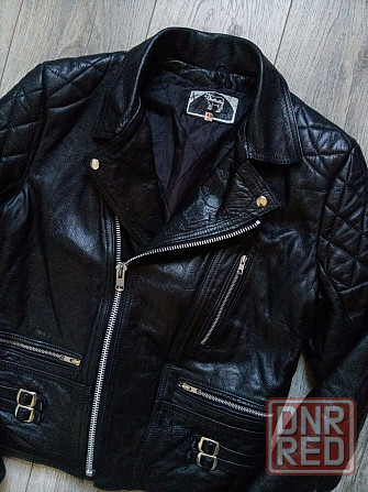 Vintage Leather Punk рр S M Jacket кожа косуха куртка винтаж байкер Запорожье - изображение 8