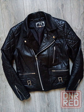 Vintage Leather Punk рр S M Jacket кожа косуха куртка винтаж байкер Запорожье - изображение 1