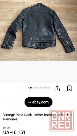 Vintage Leather Punk рр S M Jacket кожа косуха куртка винтаж байкер Запорожье - изображение 5