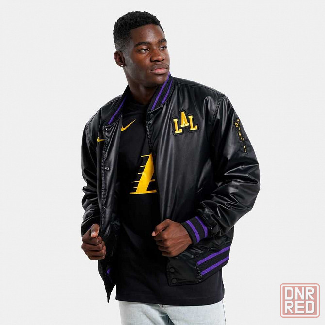 Бомбер Nike NBA LA Lakers City Edition Jacket (M) ОРИГИНАЛ Запорожье - изображение 4