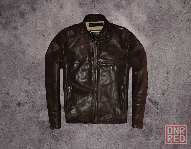Tommy Hilfiger Leather Bomber Vintage (Мужская Кожаная Куртка Бомбер ) Запорожье - изображение 1