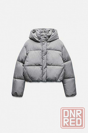 Куртка анорак серый Zara Запорожье - изображение 3