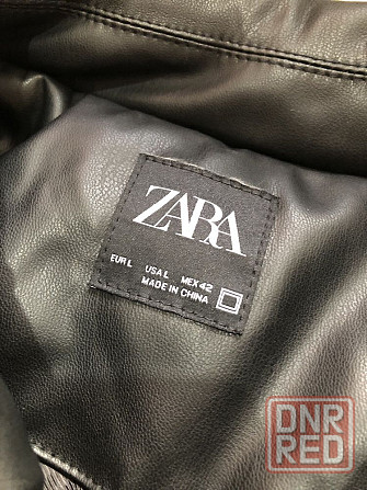 ZARA Leather (L) Bomber Jacket мужской бомбер кожаная куртка курточка Запорожье - изображение 3