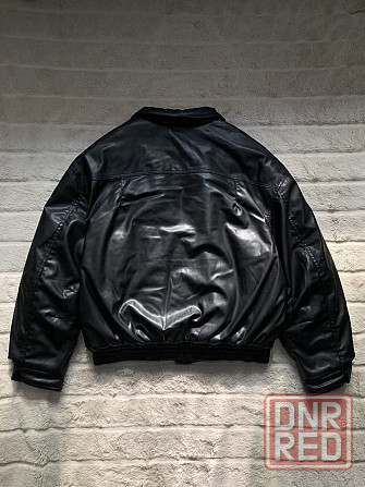 ZARA Leather (L) Bomber Jacket мужской бомбер кожаная куртка курточка Запорожье - изображение 4